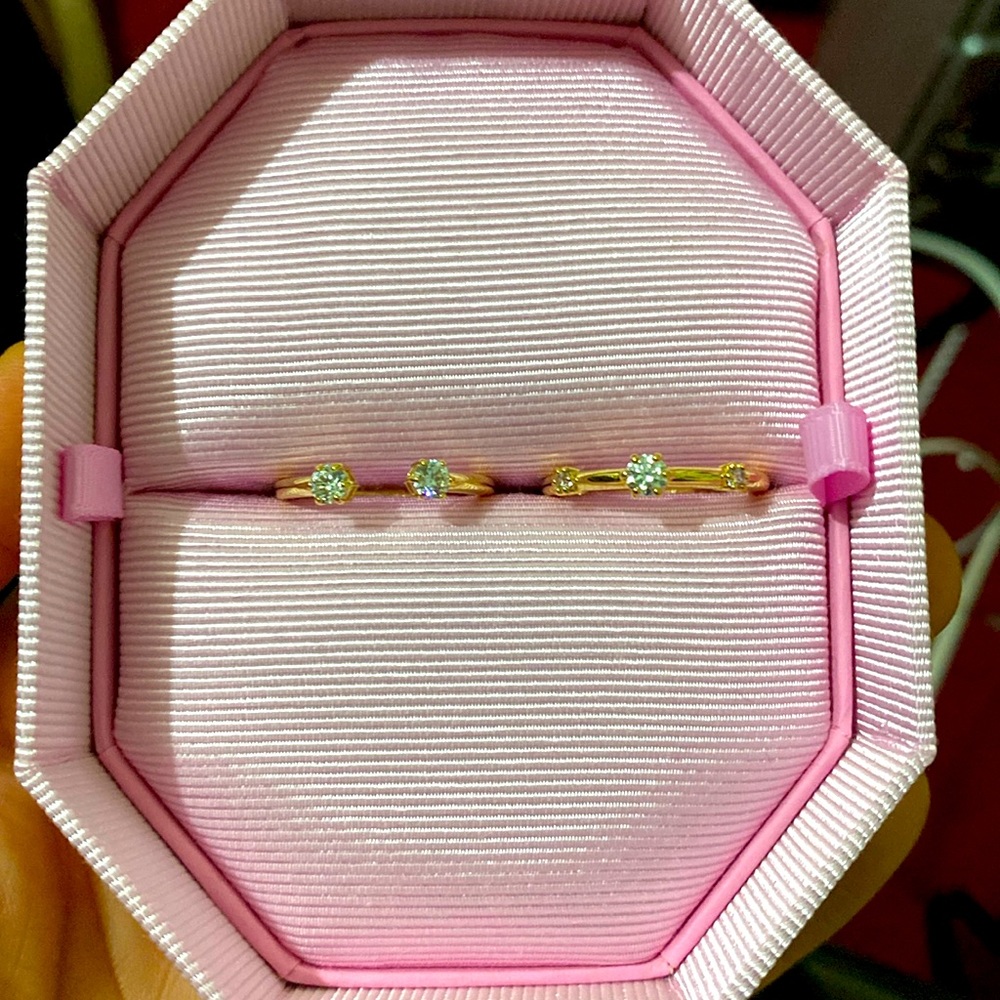 Swarovski Constella ring set with box